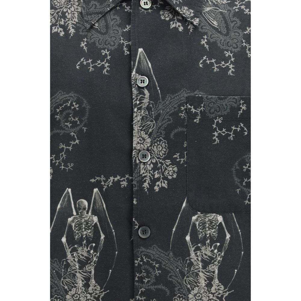 Our Legacy Gray Cotton Pattern Shirt