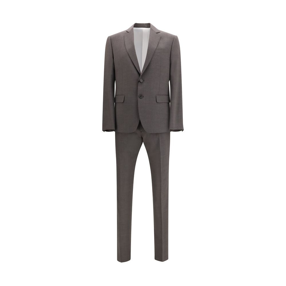 Dsquared² Gray Fleece Wool Two-Piece Suit