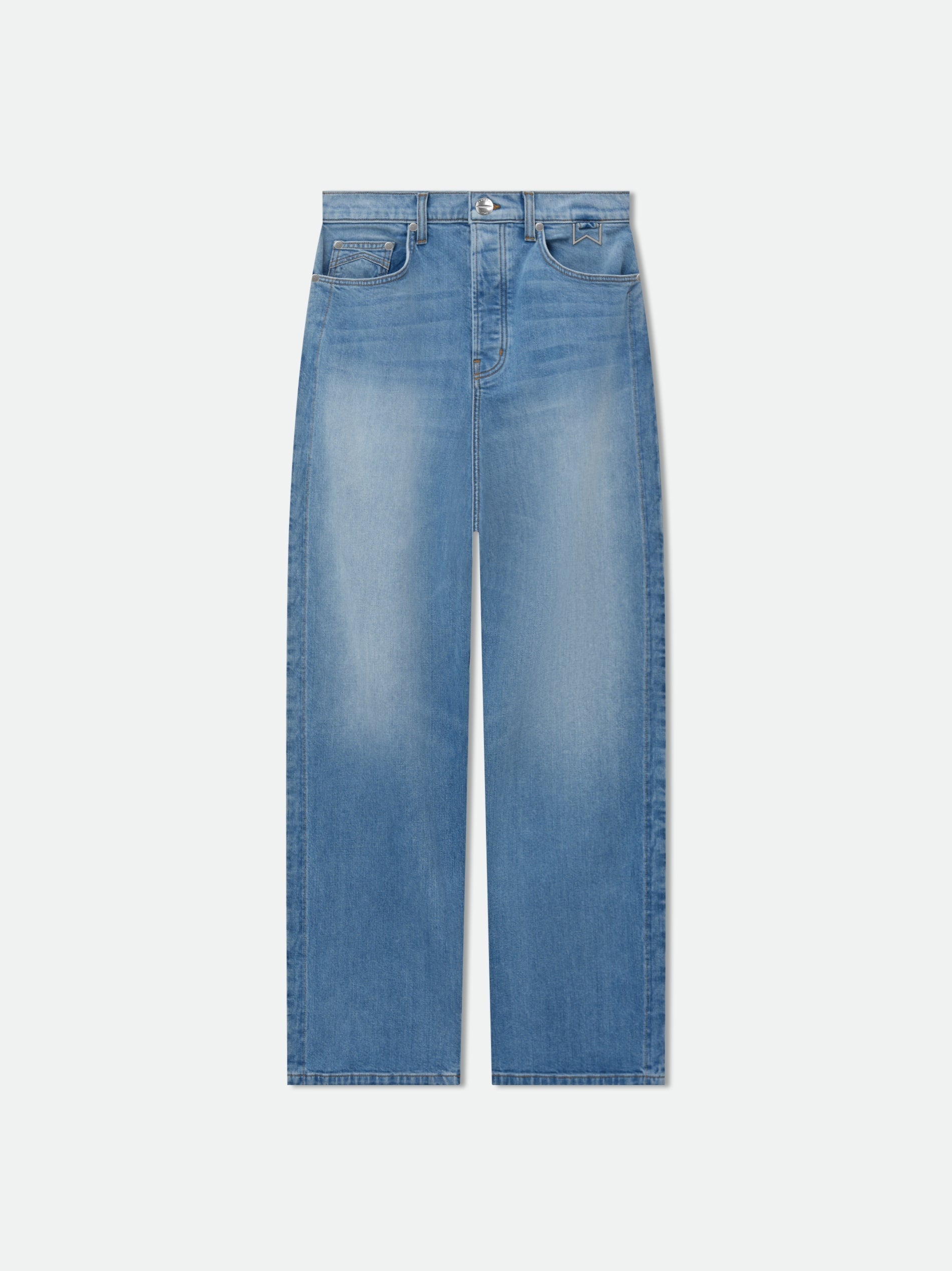 Rhude Blue Cotton Casual Pants