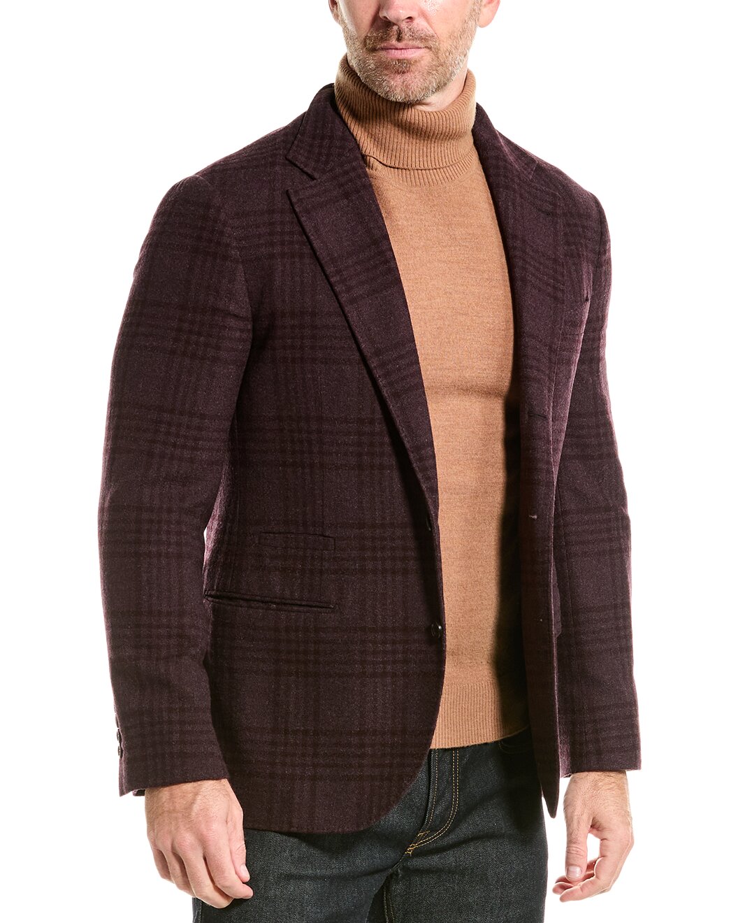 Brunello Cucinelli Purple Wool Blazer