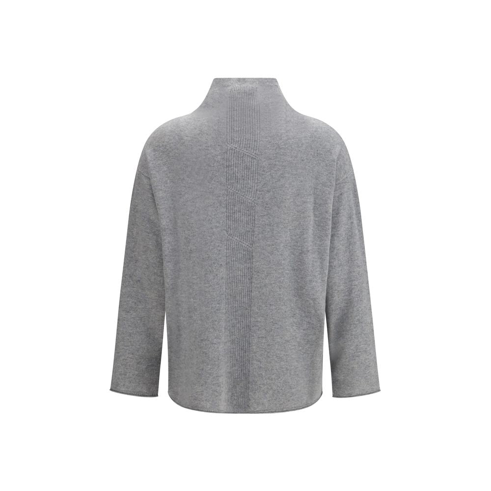 Max Mara Pure Gray Cashmere Sweater