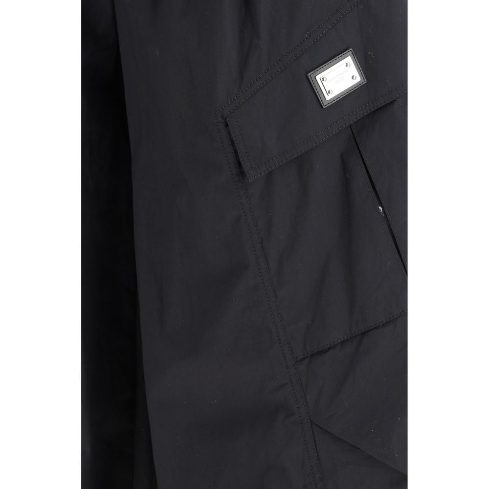 Dolce & Gabbana Black Cotton Cargo Pants