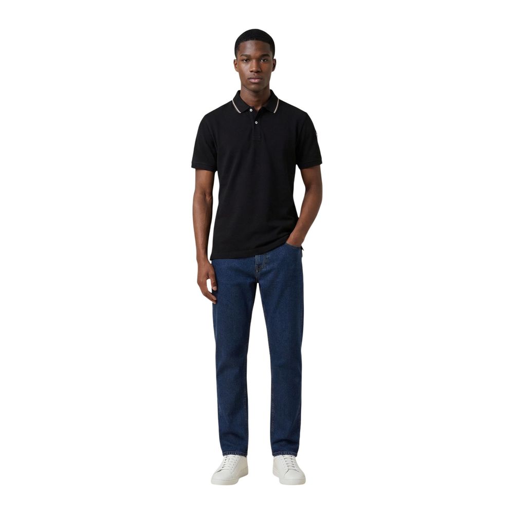 Colmar Originals Black Cotton Polo Shirt