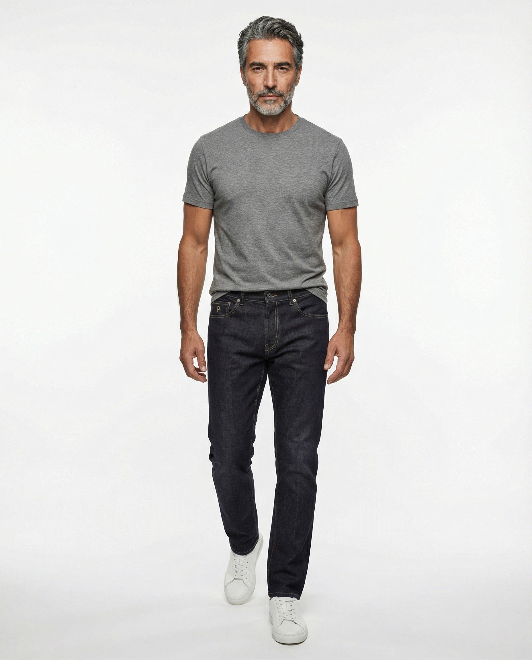 Peserico Black Cotton Straight-Leg Jeans