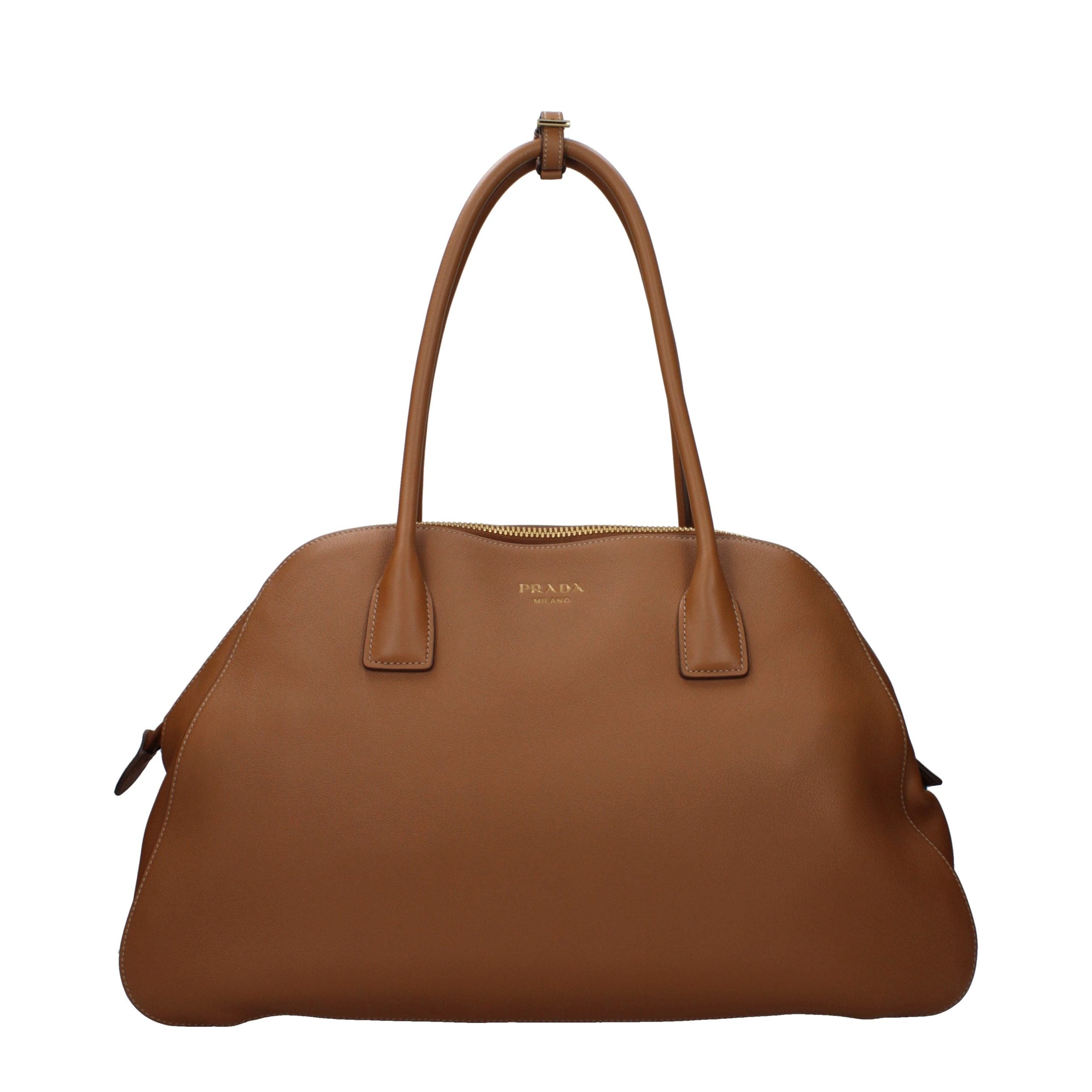Prada Brown Leather Shoulder Bag