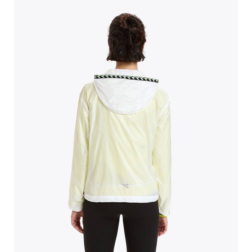 Diadora White Polyamide Shell Jacket