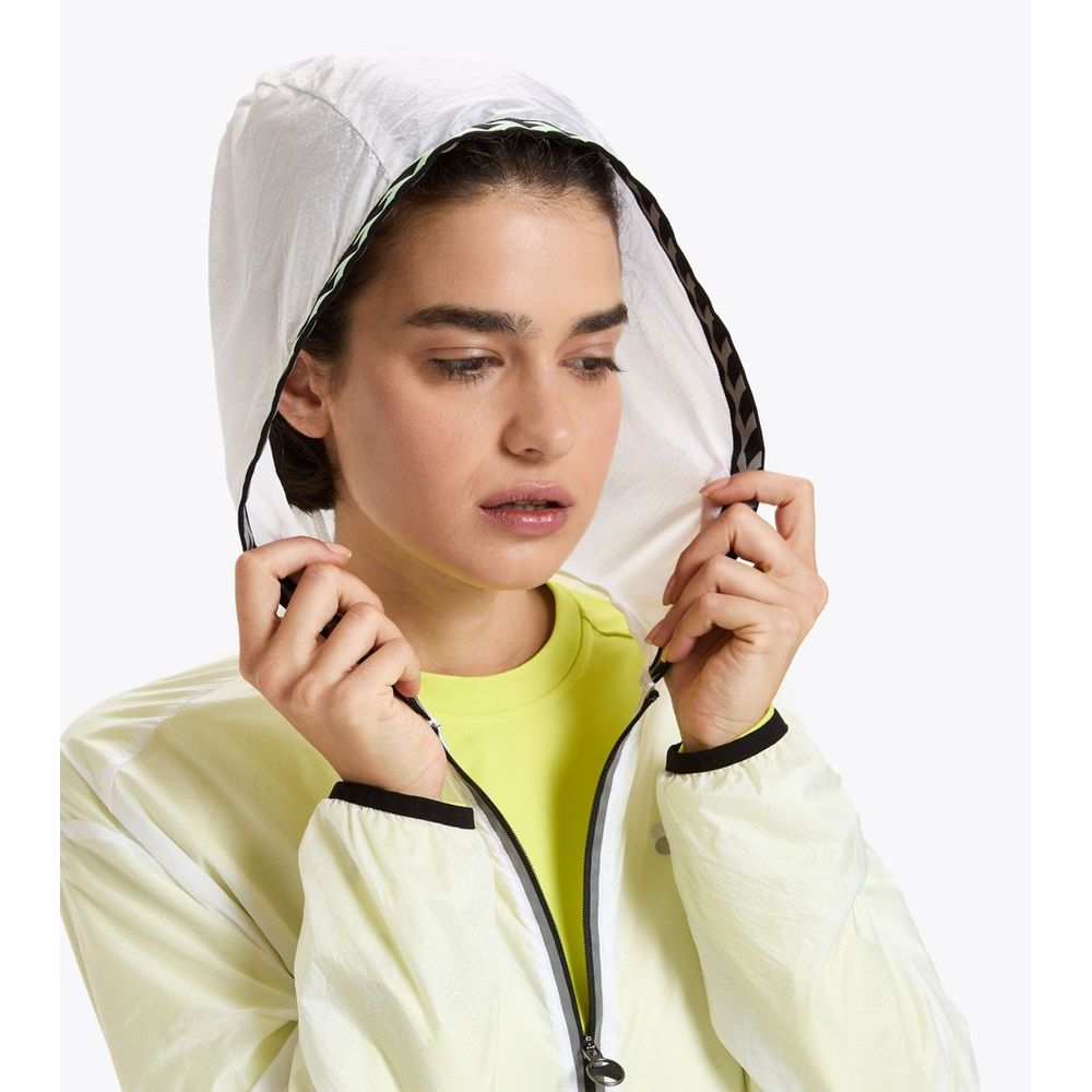 Diadora White Polyamide Shell Jacket