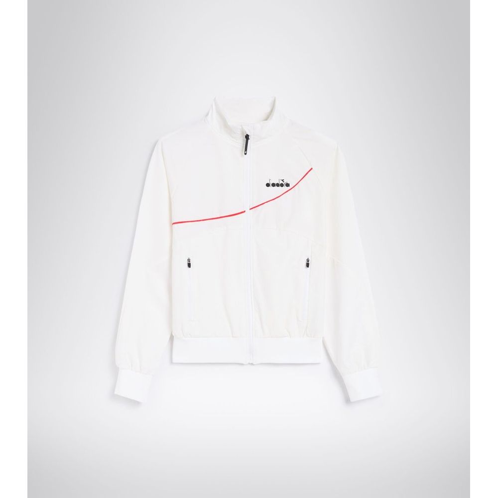 Diadora White Polyamide Shell Jacket