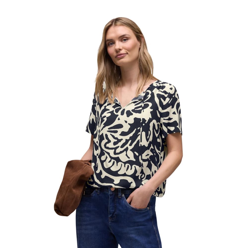 Street One Blue Viscose Blouse