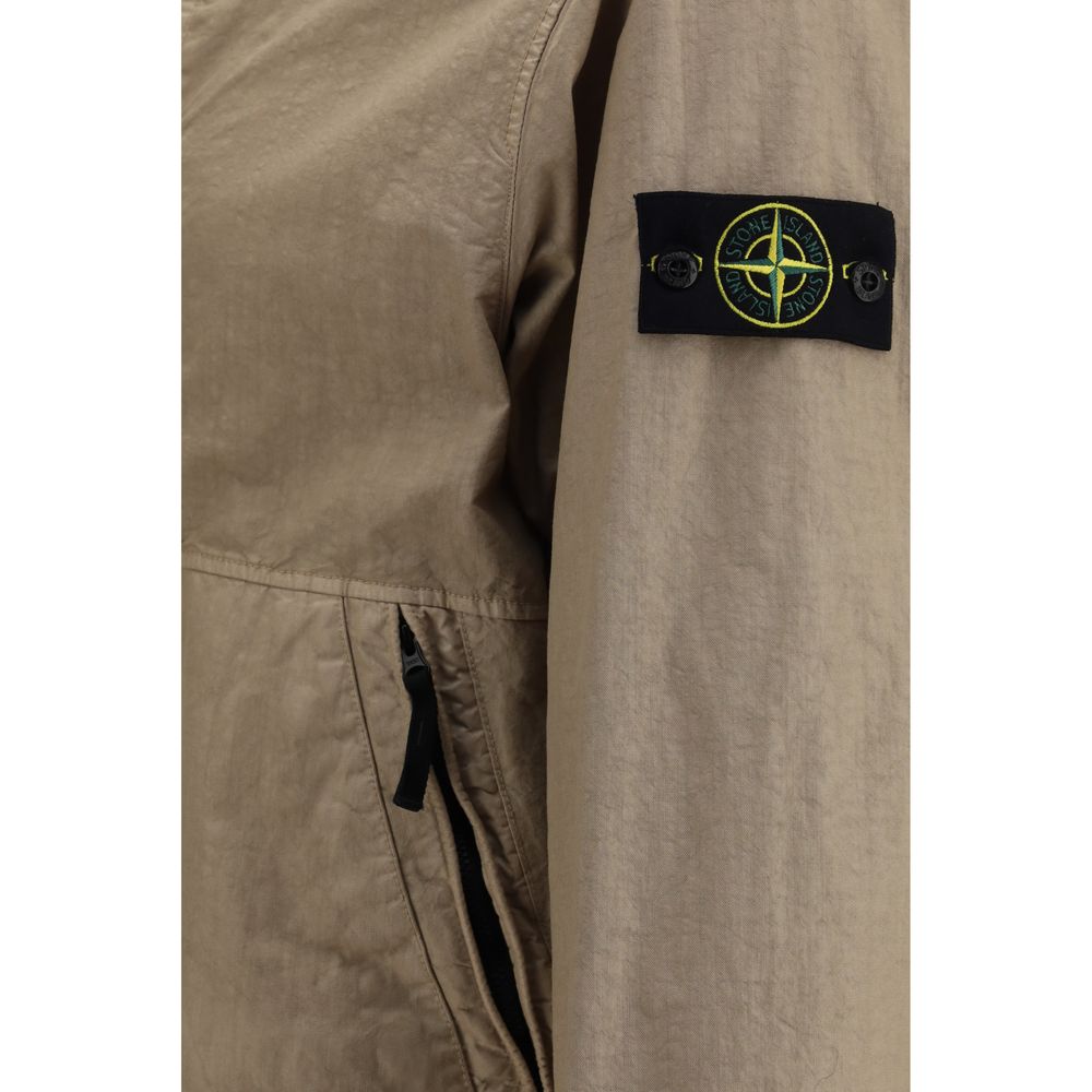 Stone Island Brown Polyamide Coat