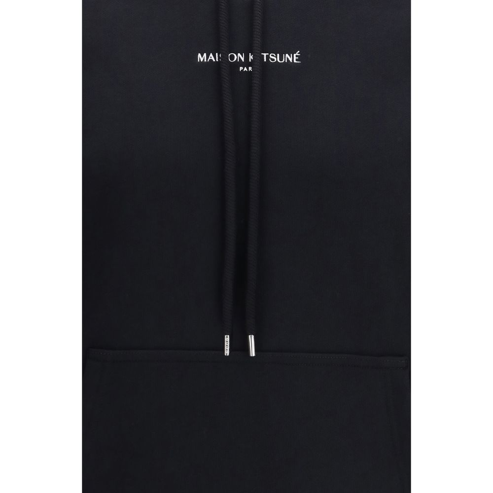 سويت شيرت قطني أسود من Maison Kitsuné