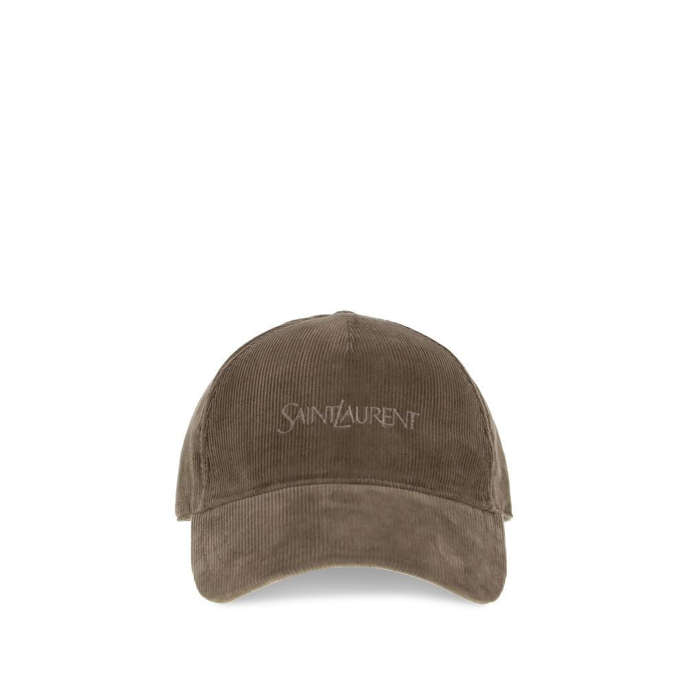 Saint Laurent Bicolor Cotton Cap (Baseball Hat)
