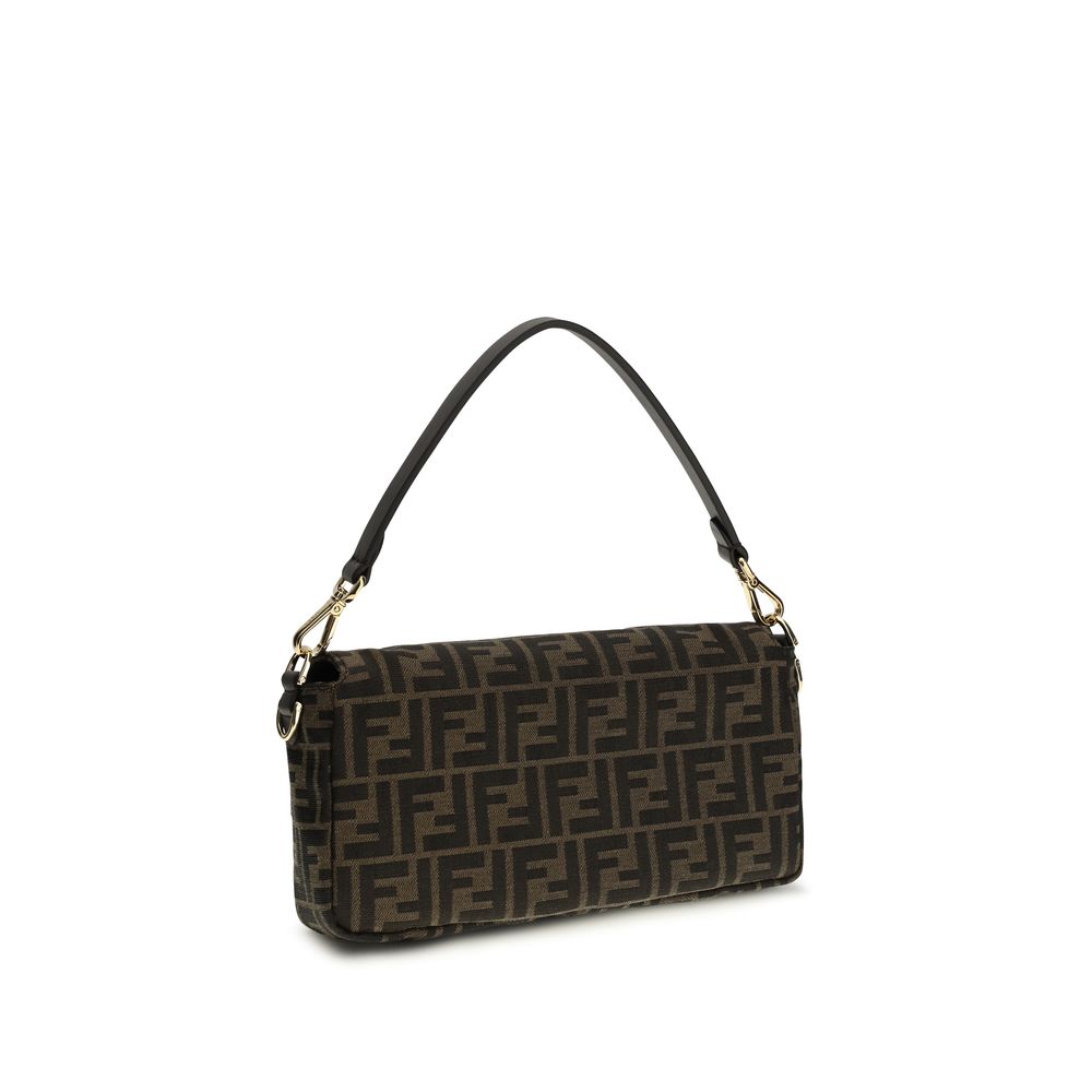 Fendi Brown Recycled Polyester Shoulder Bag
