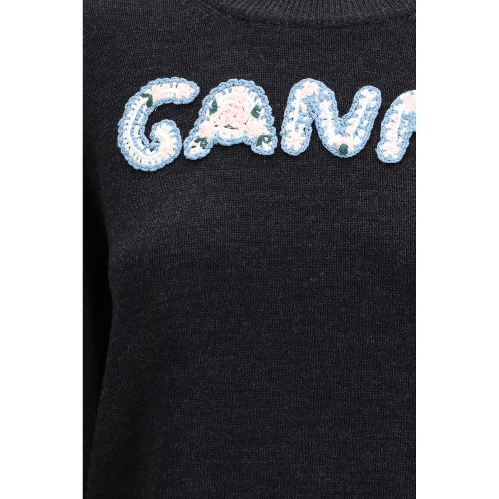 سويت شيرت Ganni رمادي صوف أوفيس أريس
