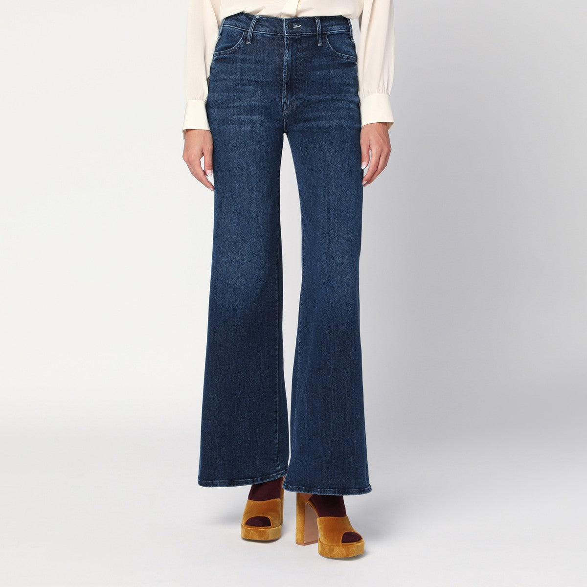 Mother Mother The Hustler Roller Sneak palazzo jeans
