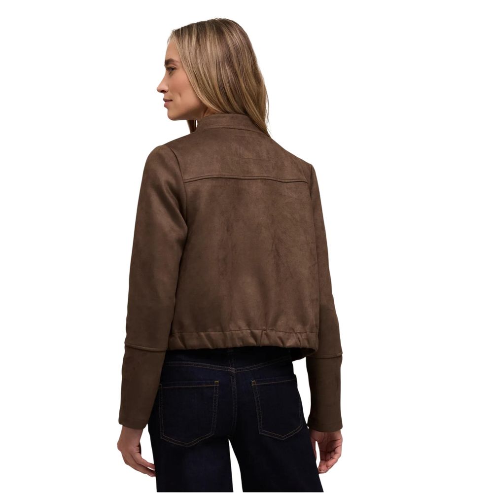 Street One Brown Polyester Bomber