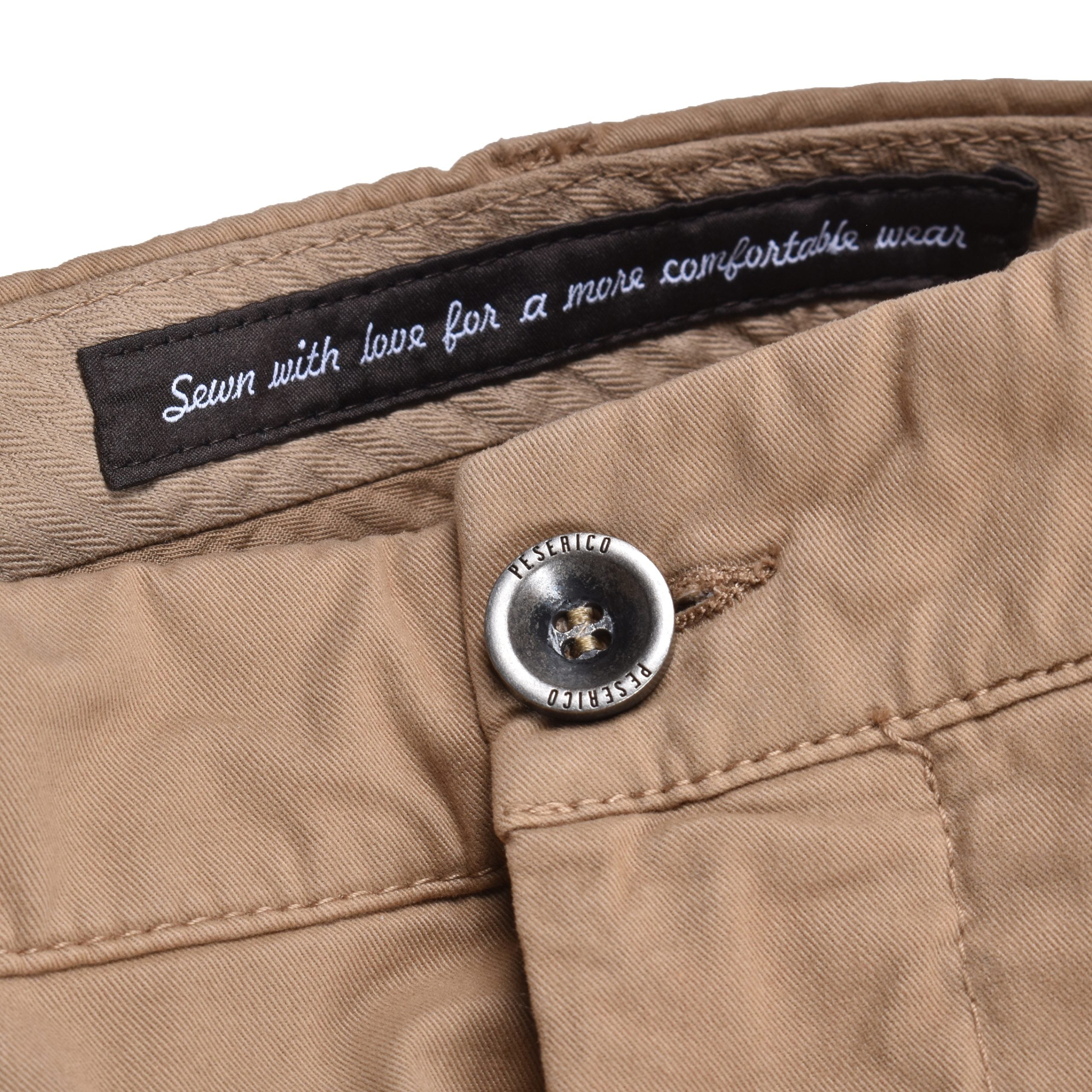 Peserico Beige Elastane Casual Pants