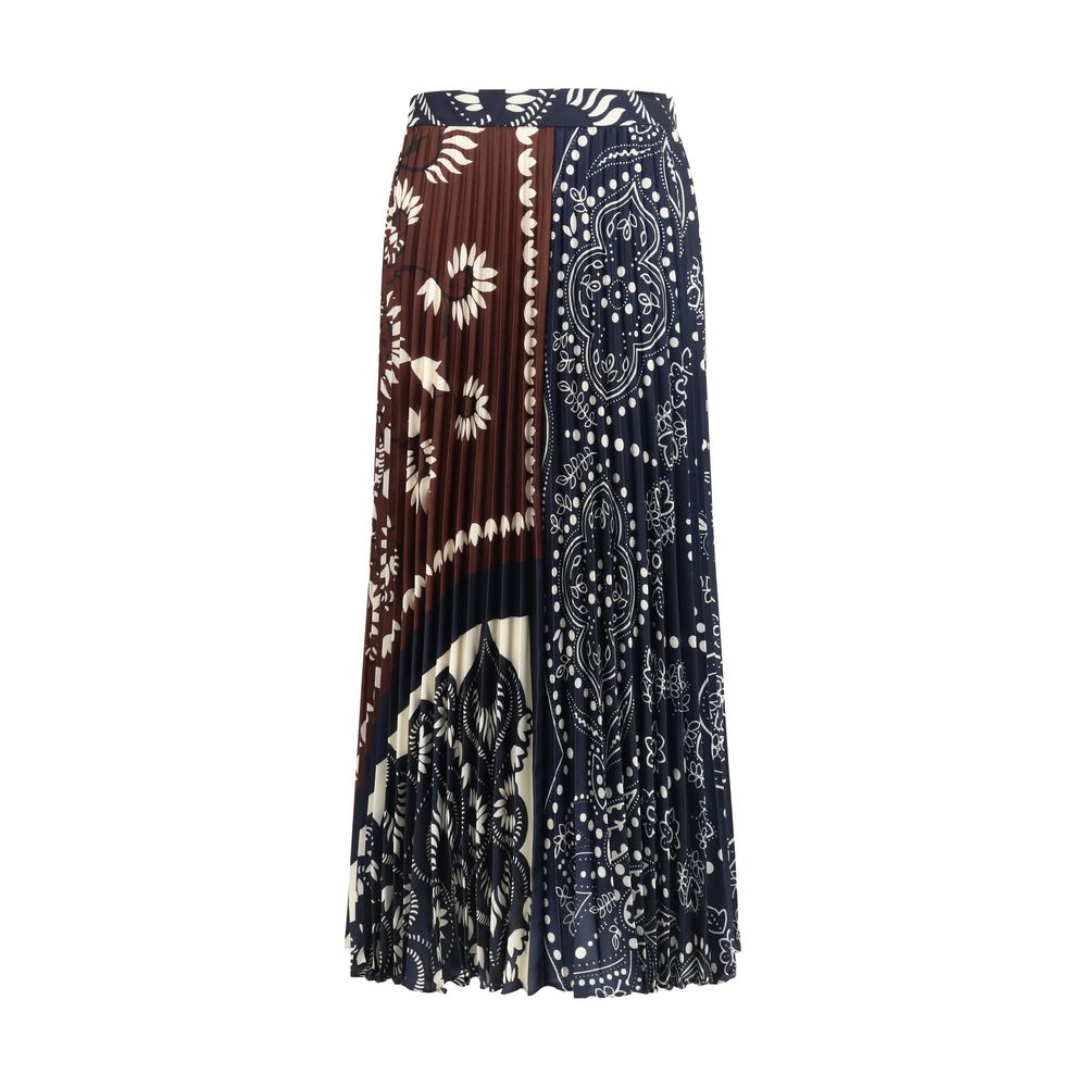 Max Mara Multicolor Polyester Midi Skirt