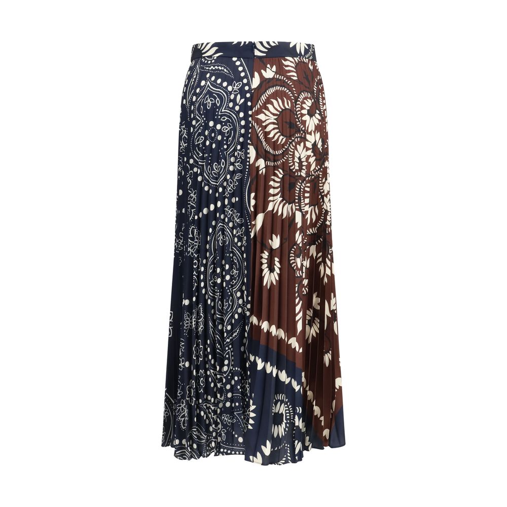 Max Mara Multicolor Polyester Midi Skirt