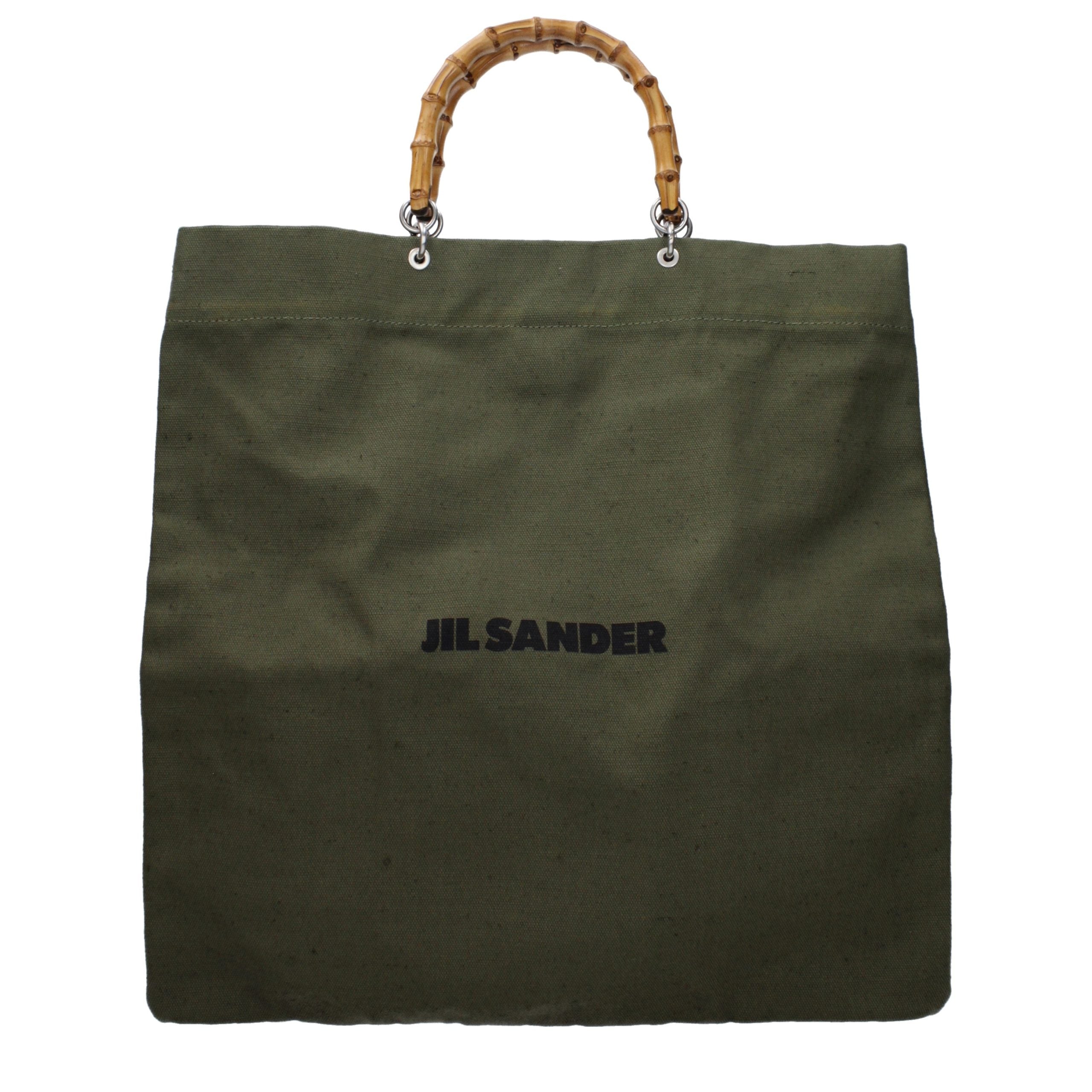 Jil Sander Green Fabric Handbag