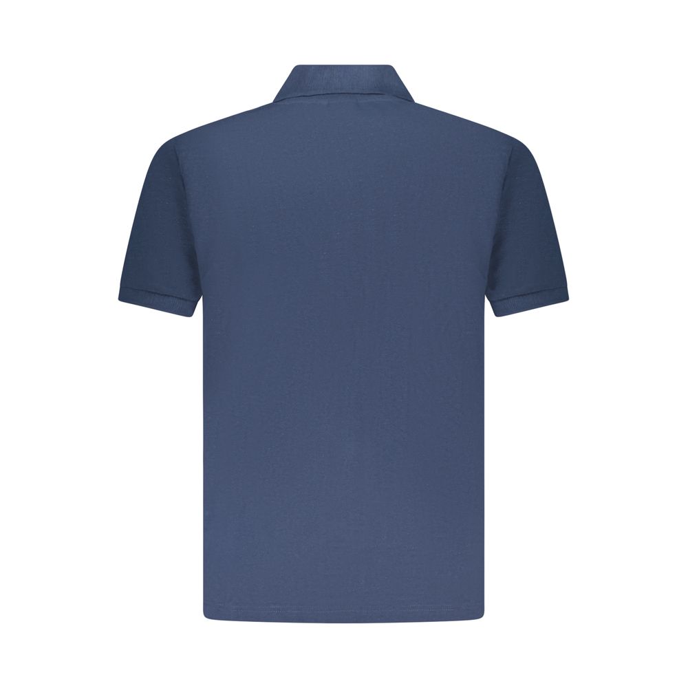 U.S. Grand Blue Cotton Men Polo Shirt