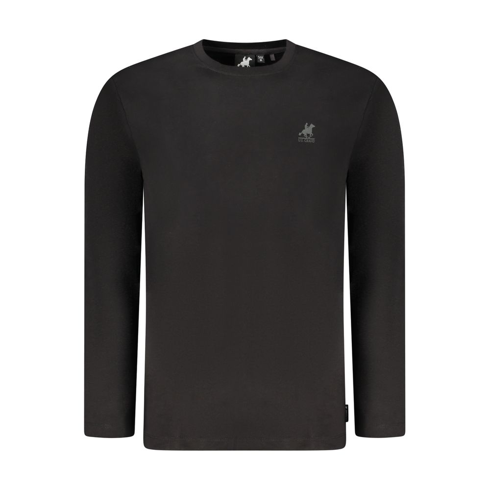 U.S. Grand Black Cotton Men's T-Shirt