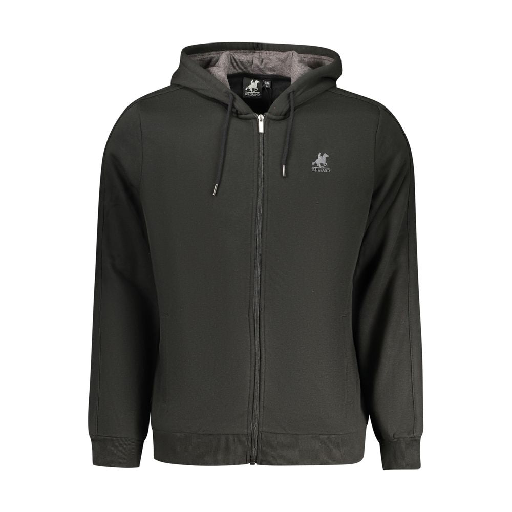 U.S. Grand Black Cotton Men Hoodie