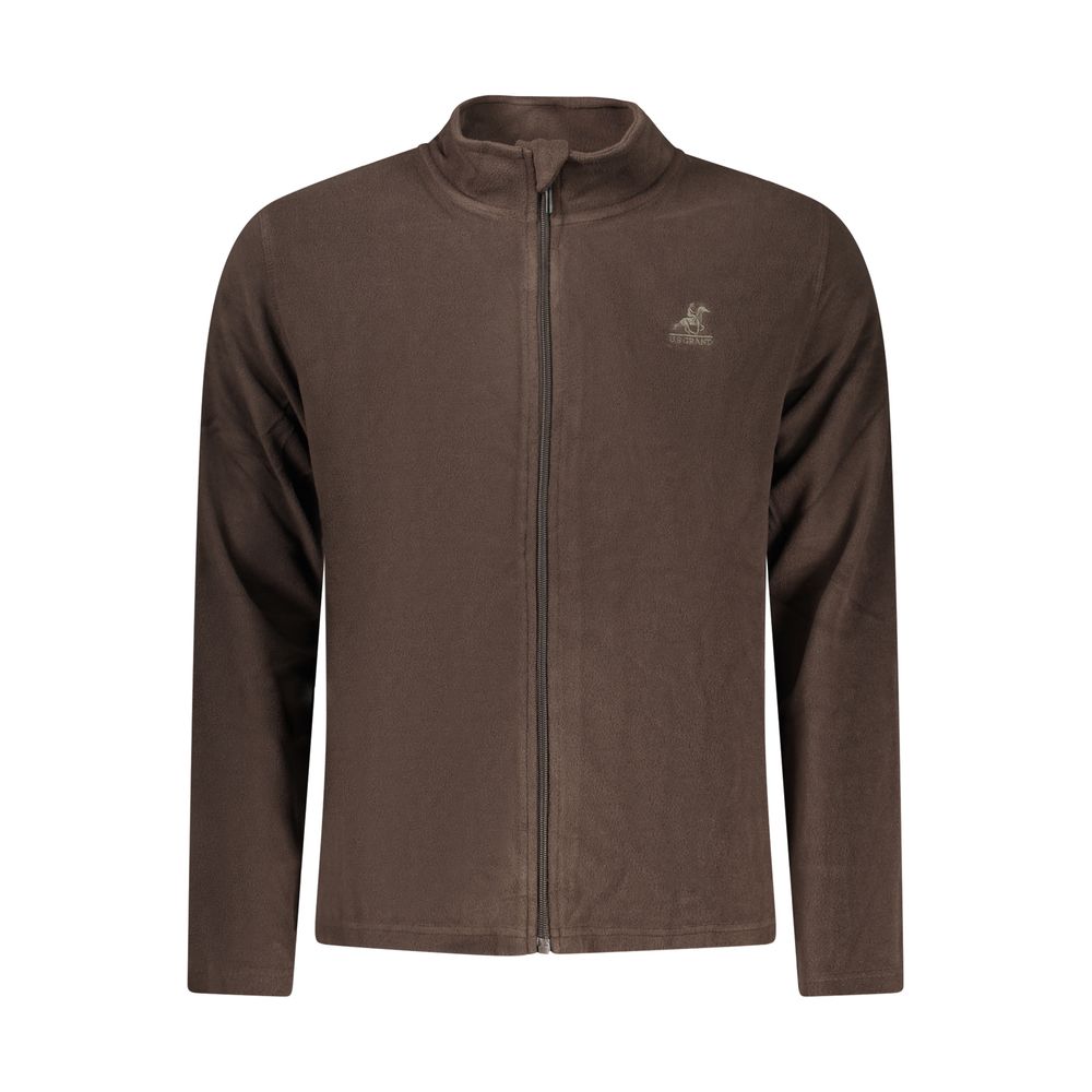 U.S. Grand Marrone Polyester Men Sweatshirt