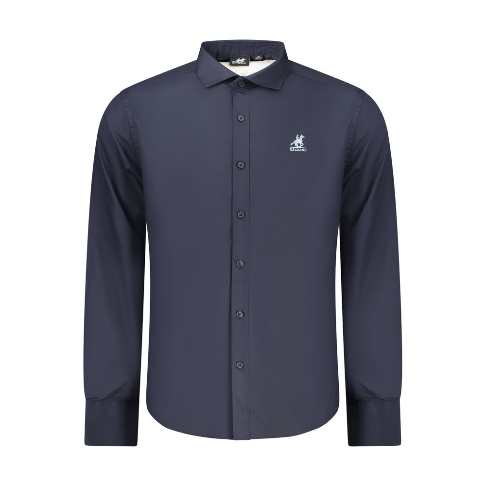 U.S. Grand Blue Cotton Men Shirt