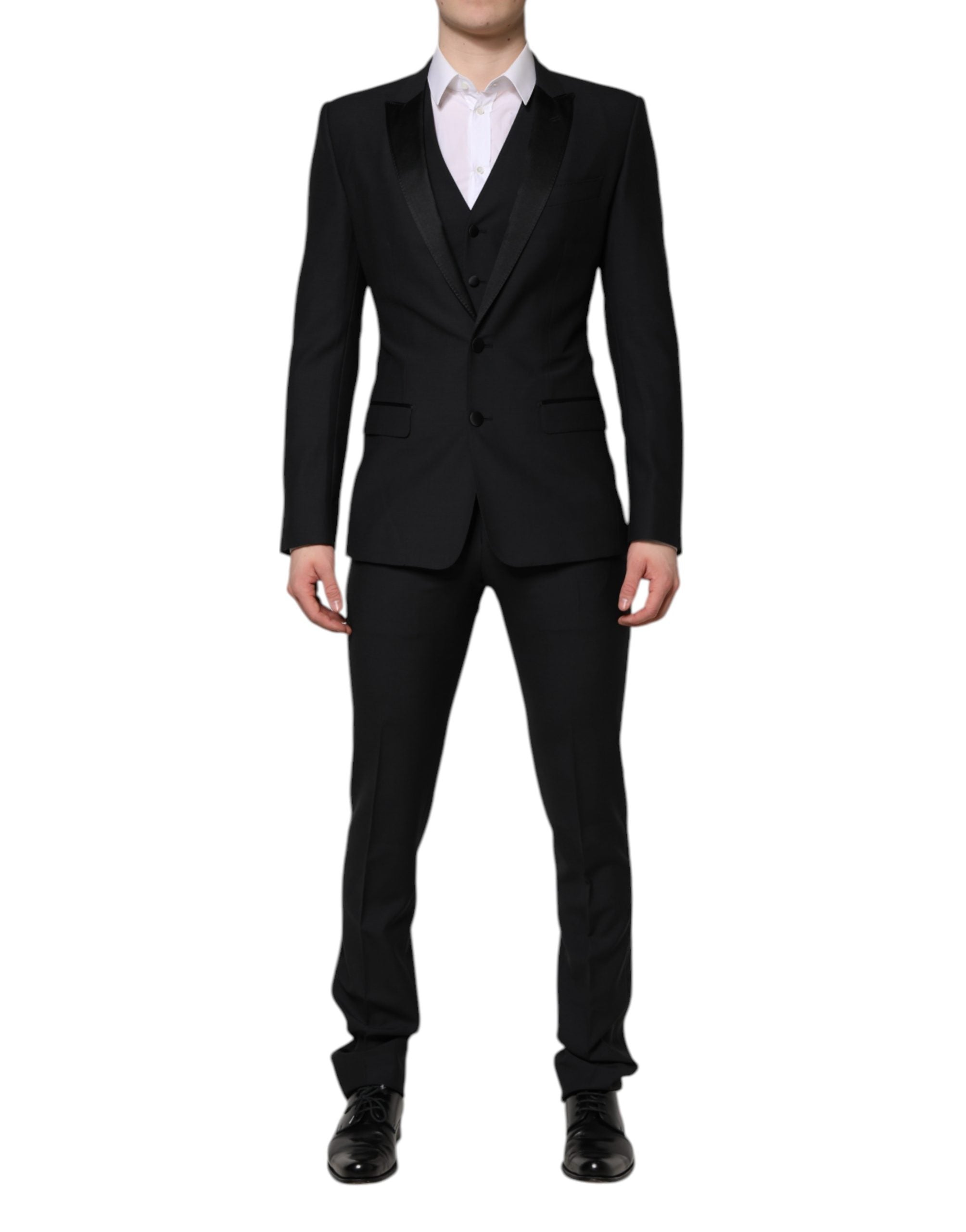 Dolce & Gabbana Dark Blue MARTINI 2 Buttons 3 Piece  Suit