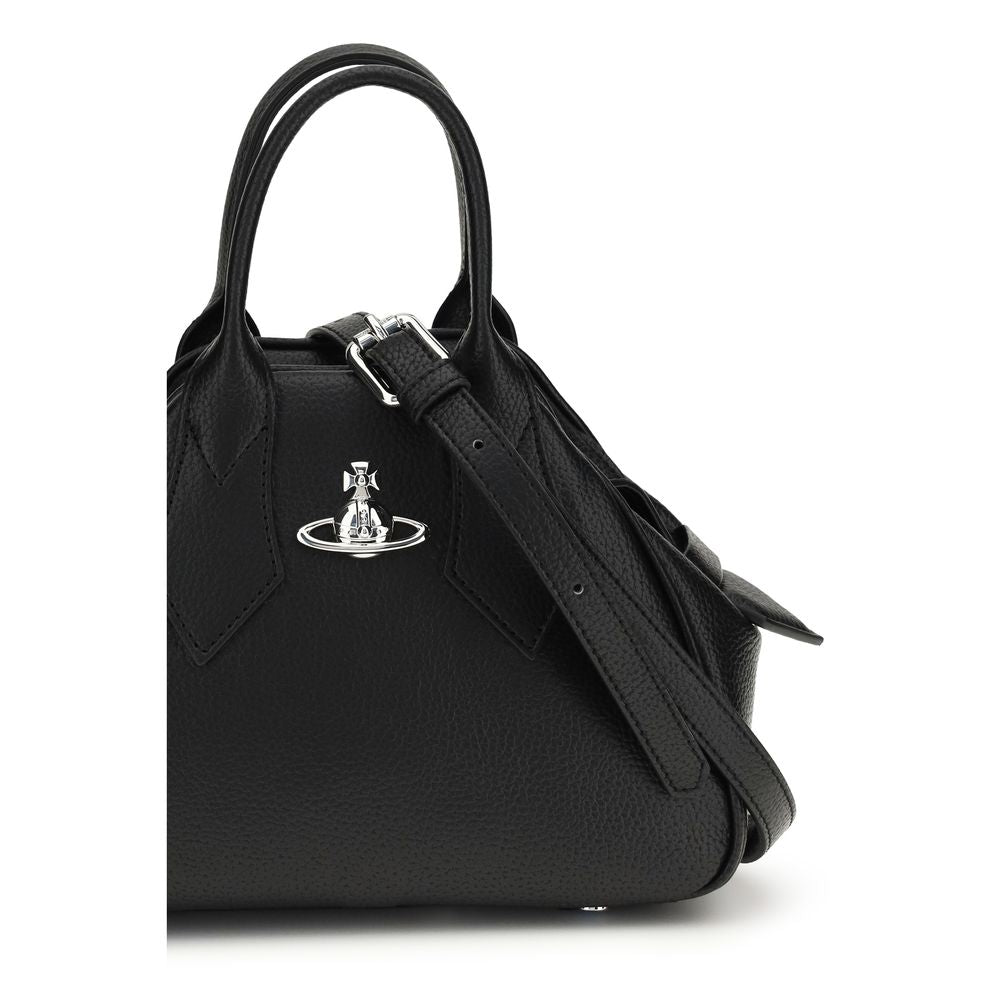Vivienne Westwood Black Calf Leather Bos Taurus Handbag