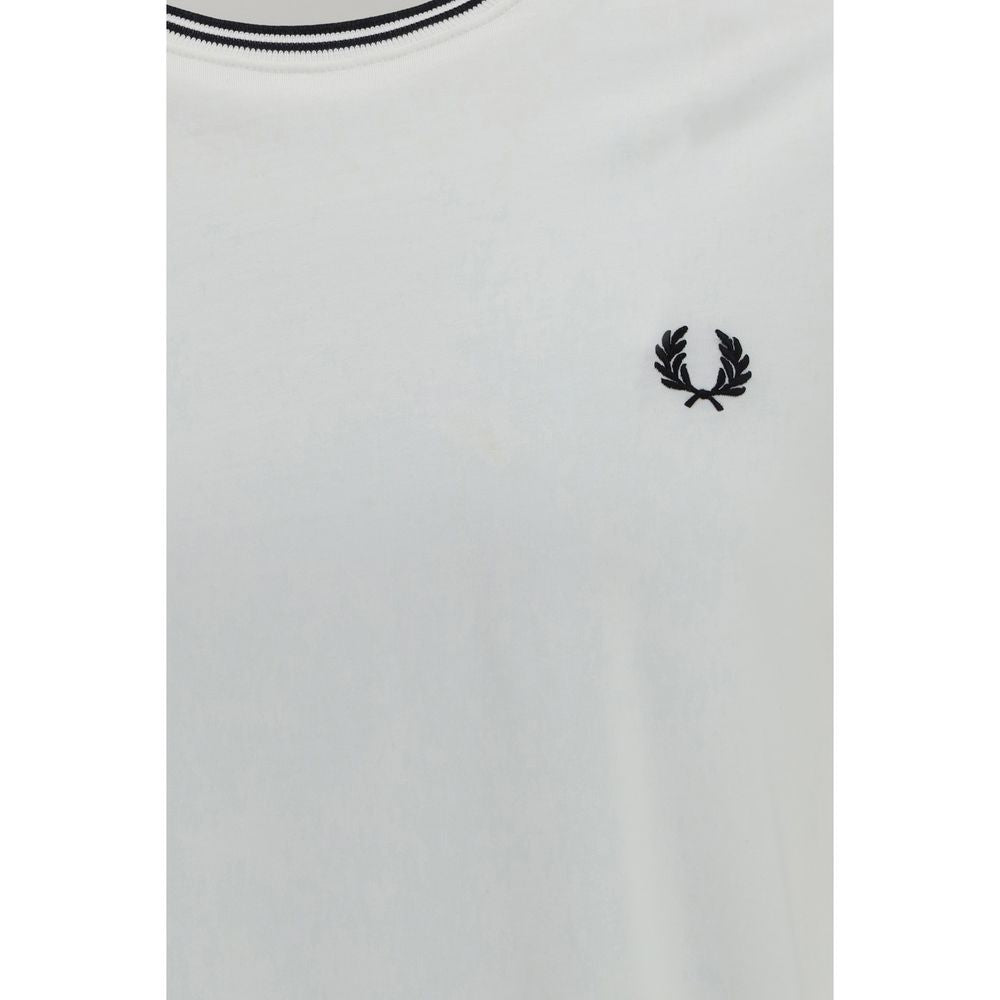 Fred Perry White Cotton T-Shirt