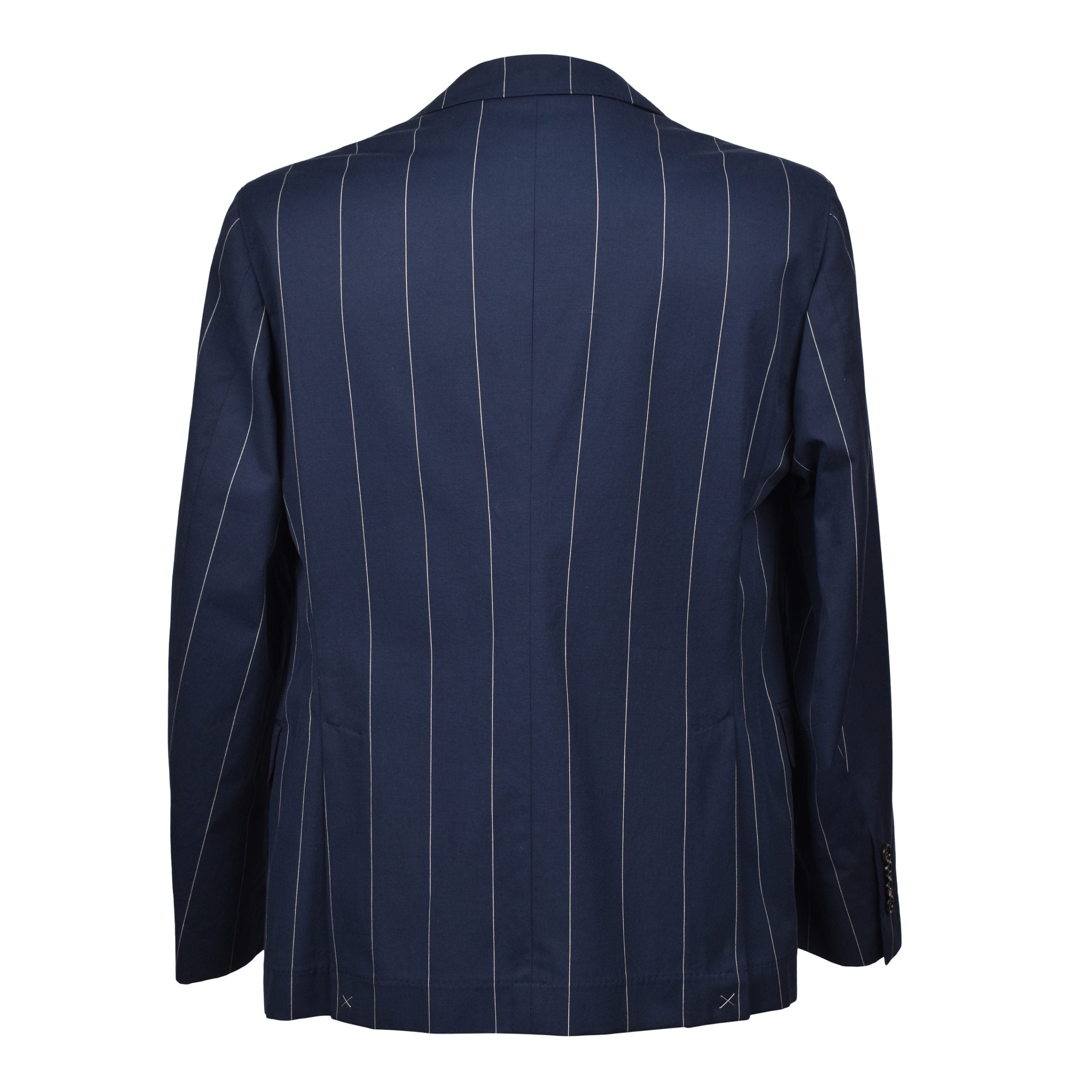 Brunello Cucinelli Navy Blue Cotton Blazer