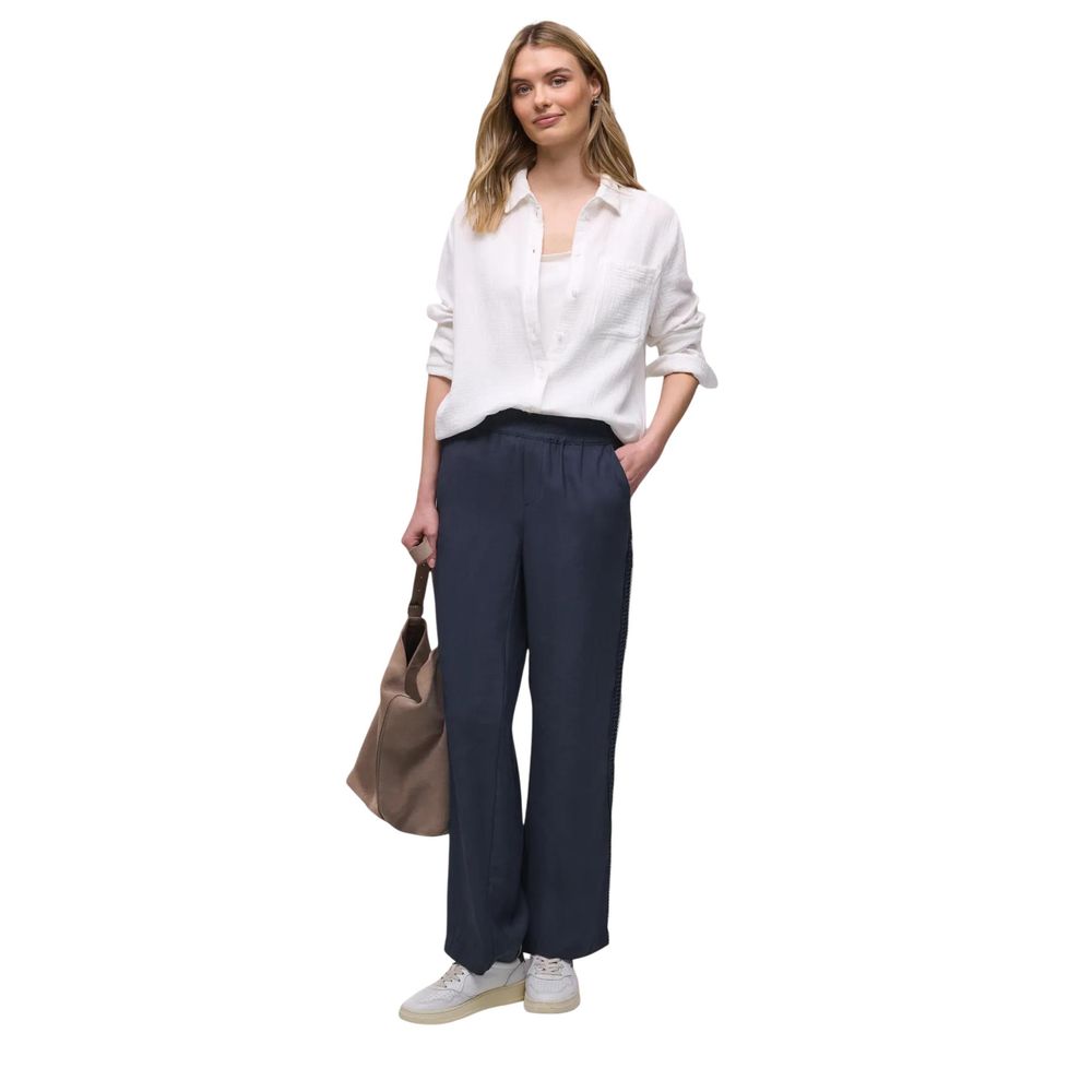 Street One Blue Modal Casual Pants