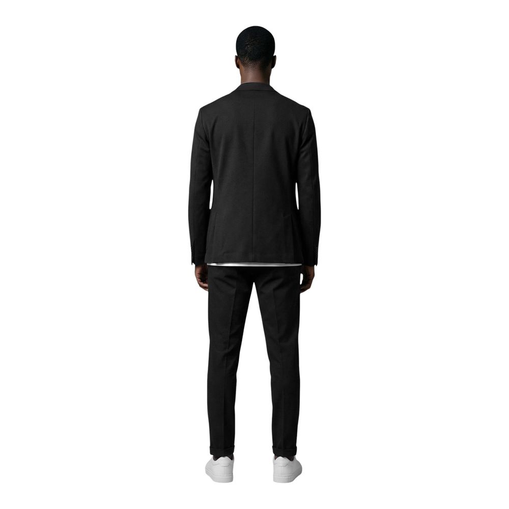 Mulish Black Cotton Two-Piece Suit