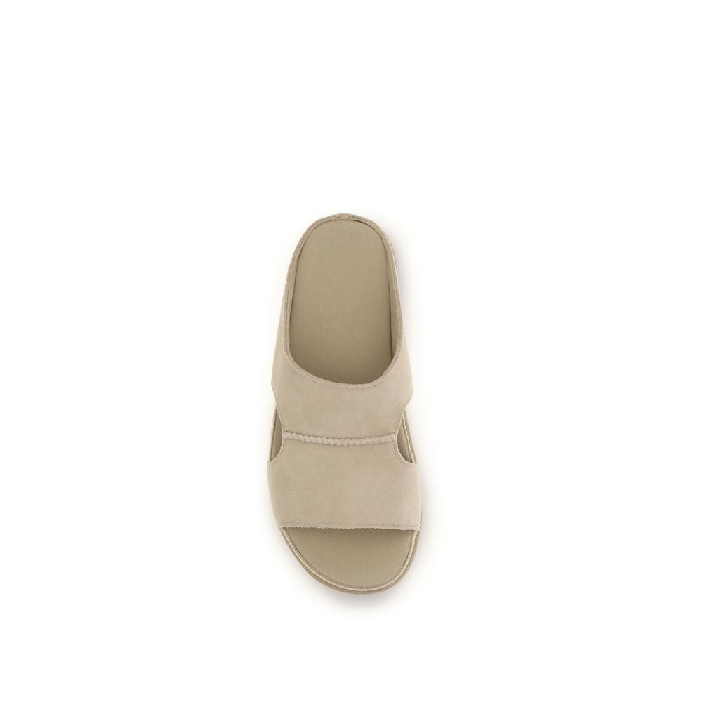 صندل بلاتفورم UGG باللون البيج من جلد عجل بوس توروس