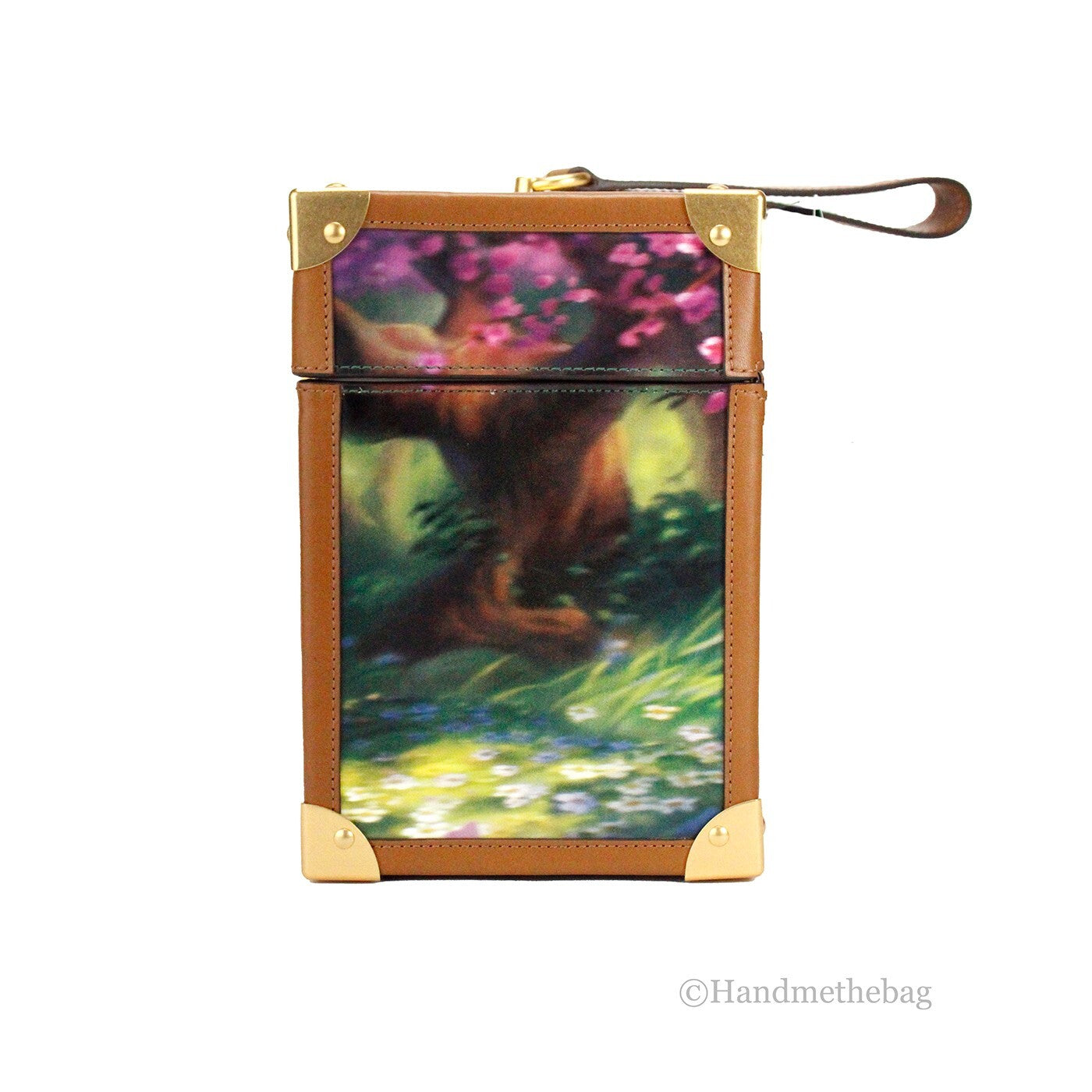 حقيبة يد كلاتش من كيت سبيد بالتعاون مع ديزني بطبعة بامبي ثلاثية الأبعاد من البولي فينيل كلوريد بمقبض علوي