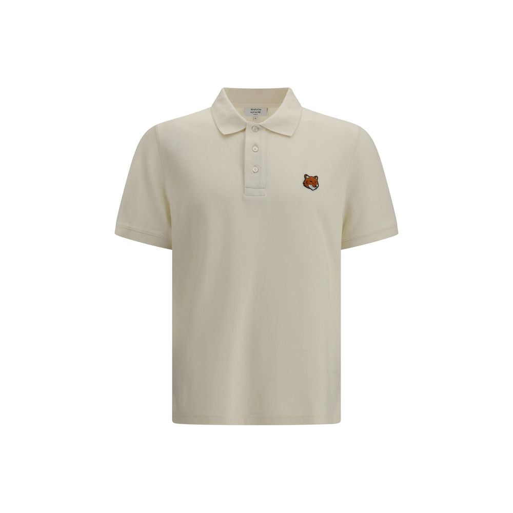 Maison Kitsuné Beige Cotton Polo Shirt