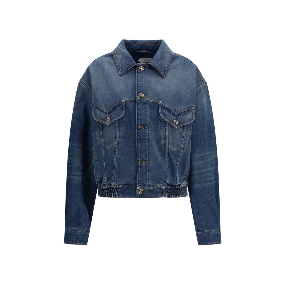 ملابس فيرساتشي القطنية الزرقاء