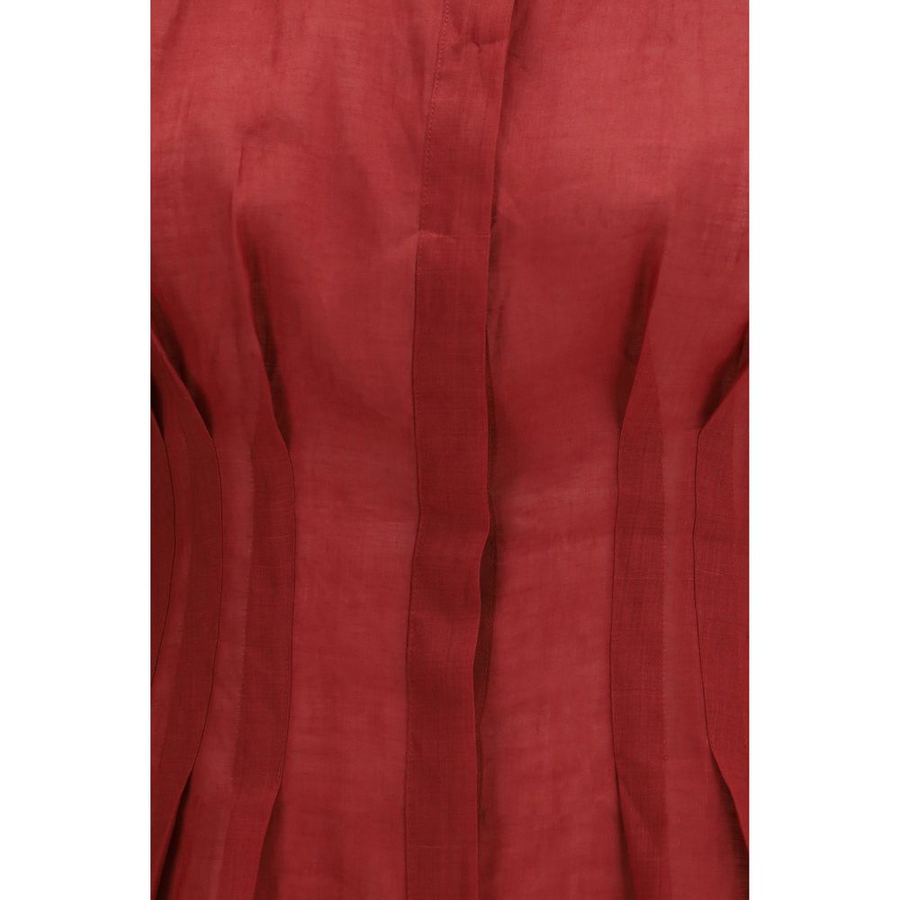 Max Mara Multicolor Ramie Shirt
