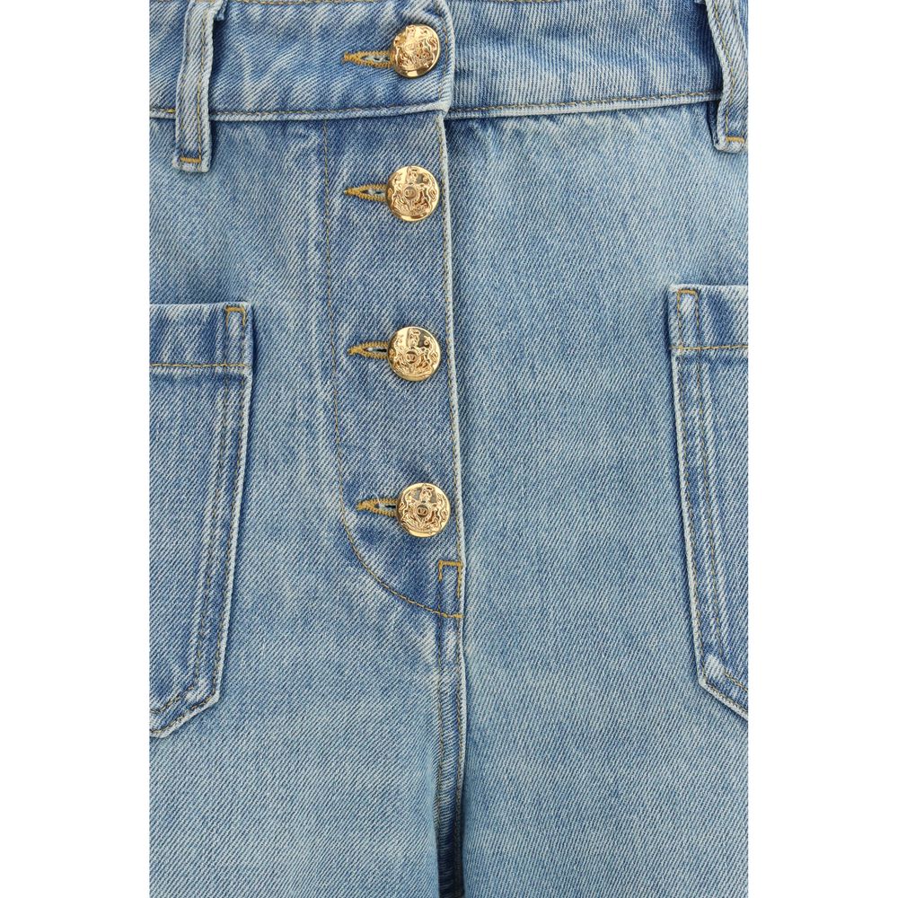 Valentino Blue Cotton Jeans Denim