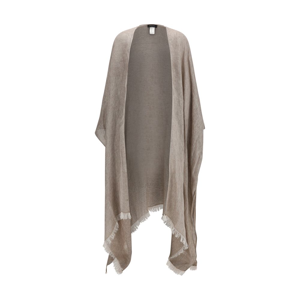 Fabiana Filippi Brown Linen Cloacks