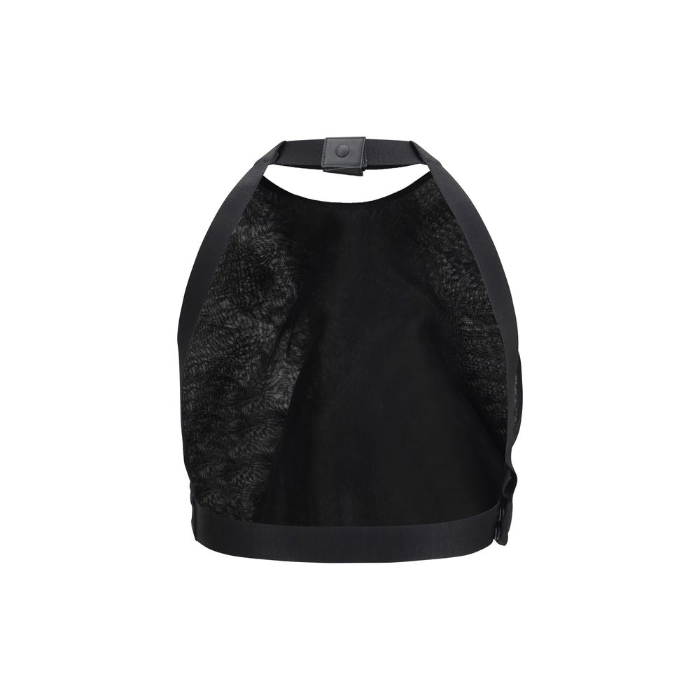 Max Mara Black Silk Pattern Shirt