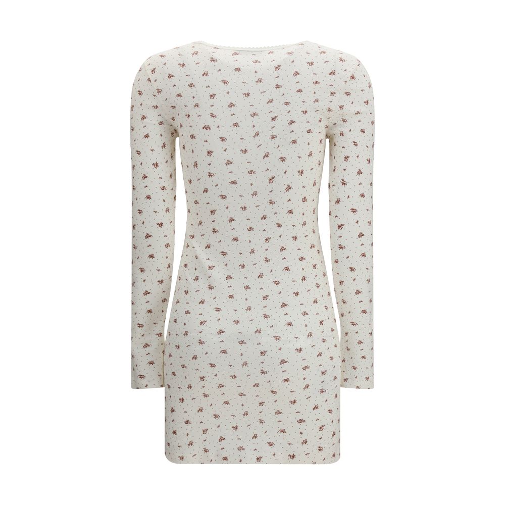 Miu Miu White Cotton Casual Dress