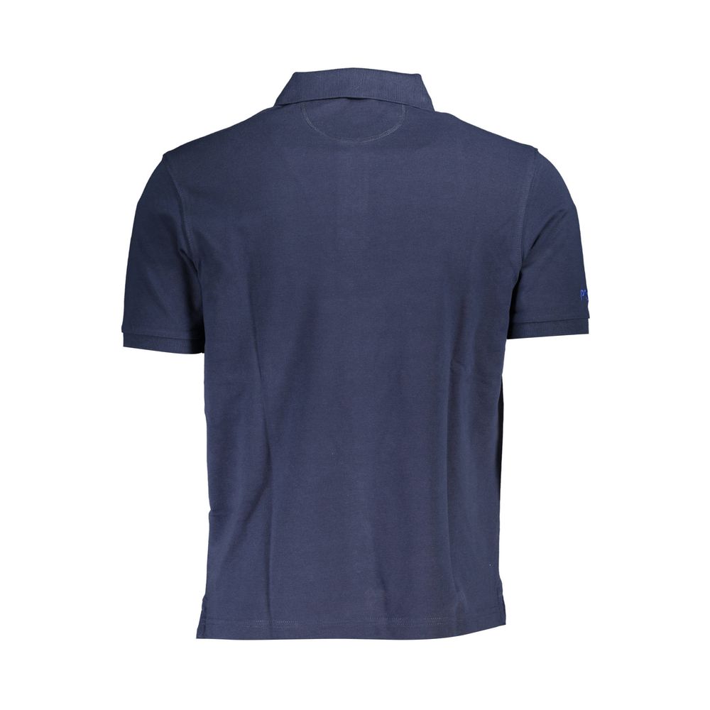 La Martina Blu Cotton Men Polo