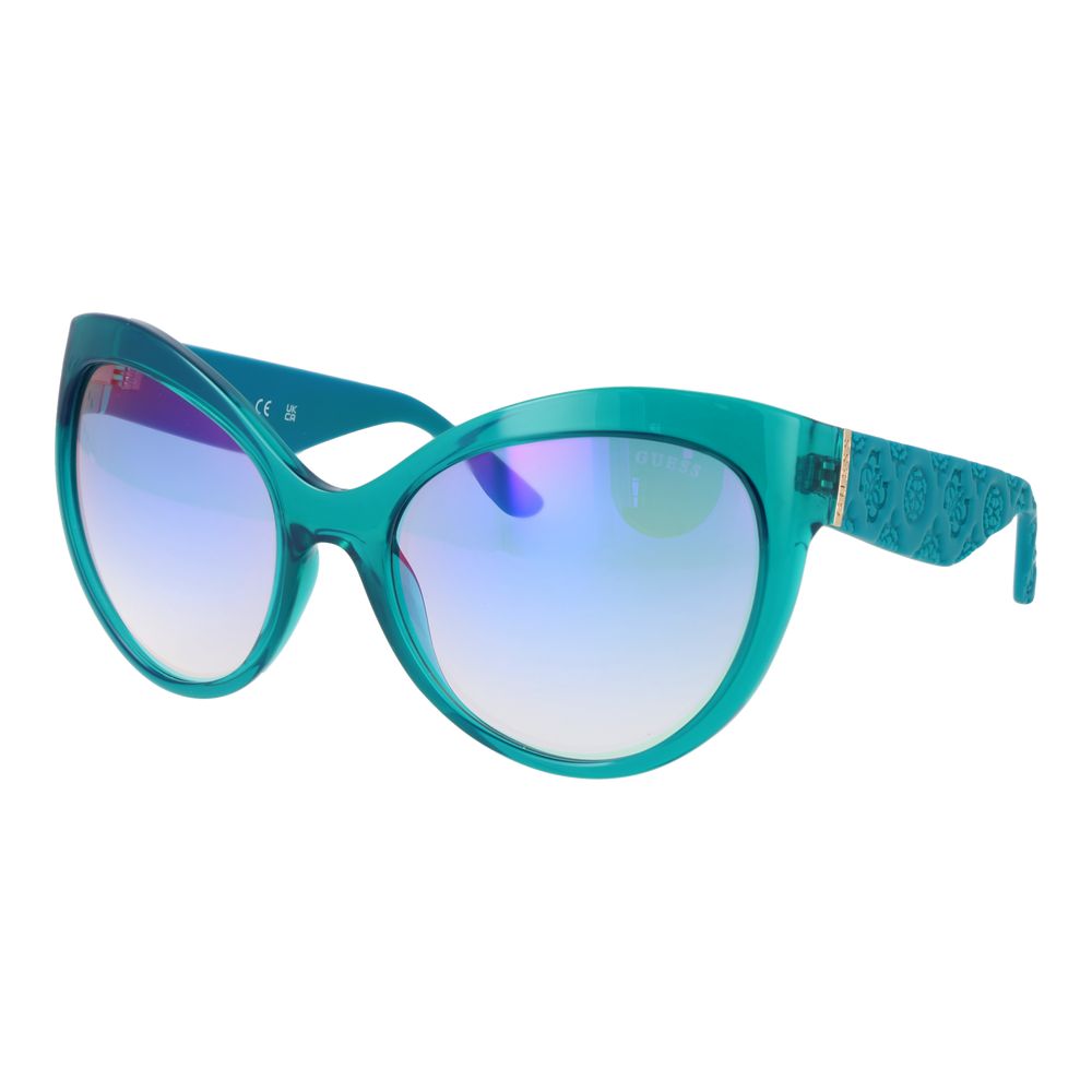 Guess Turquoise Stainless Steel Sunglasses