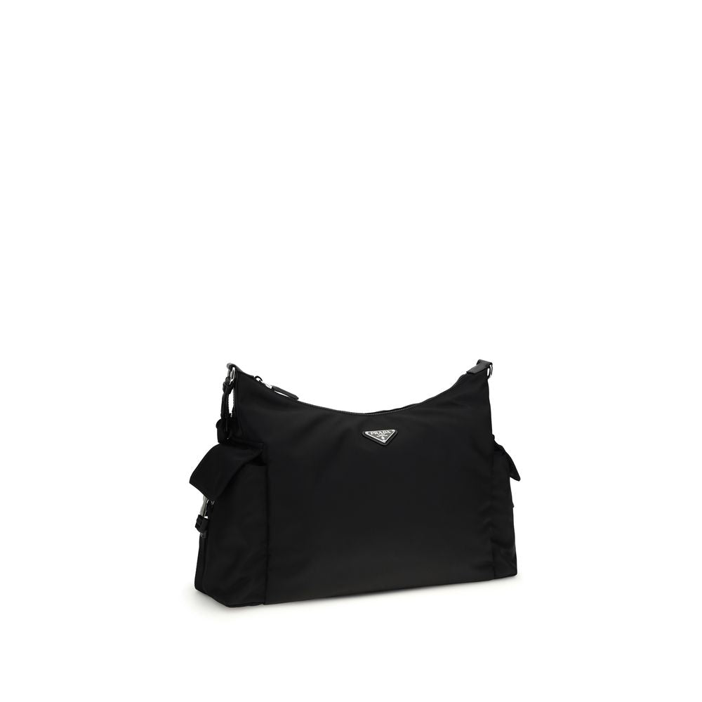 Prada Black Recycled Polyamide Shoulder Bag