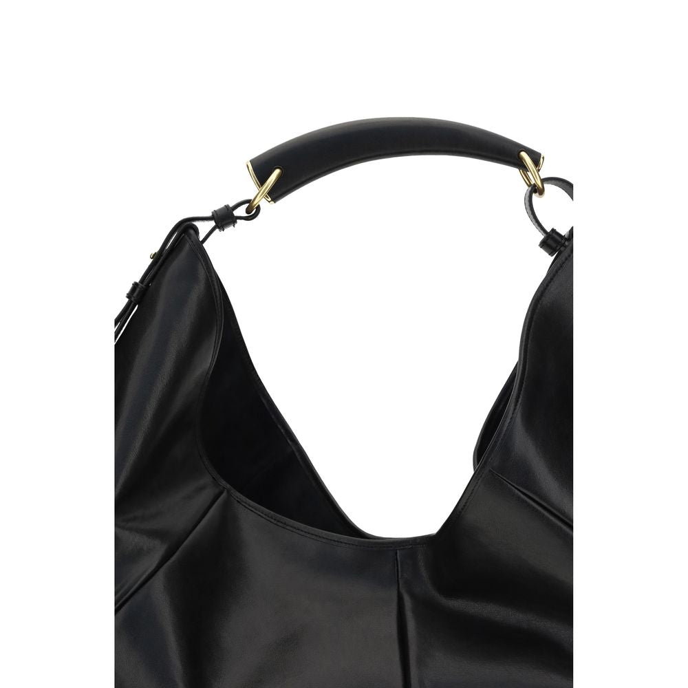 Saint Laurent Black Calf Leather Bos Taurus Shoulder Bag