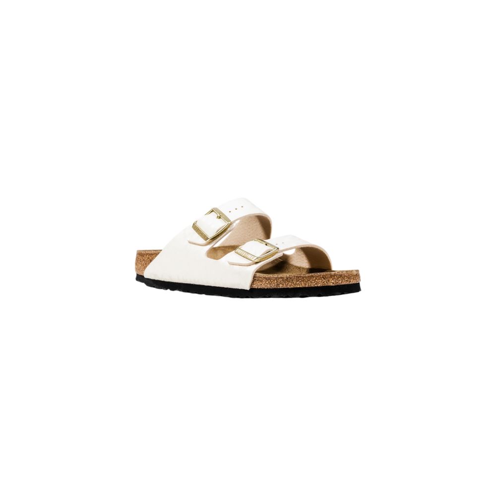 Birkenstock Beige Artificial Leather Flat Sandals