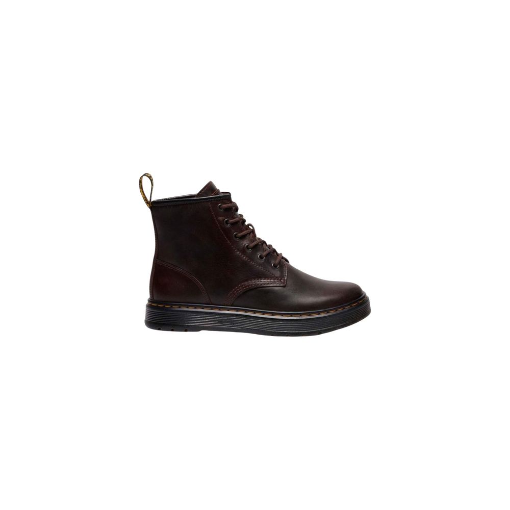 حذاء رياضي من الجلد البني من Dr. Martens